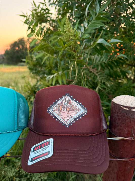 Aztec Cowgirl Trucker Hat
