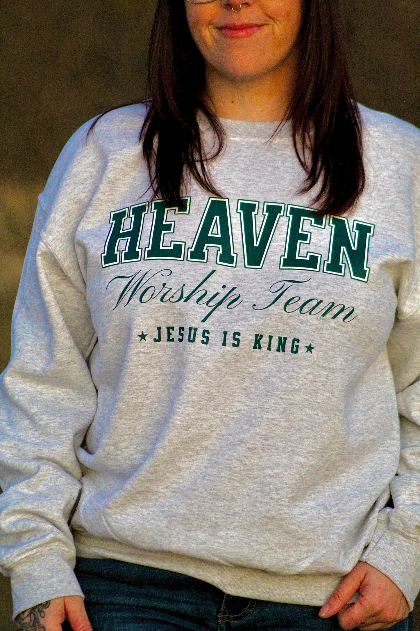 Heaven Worship Team Crewneck