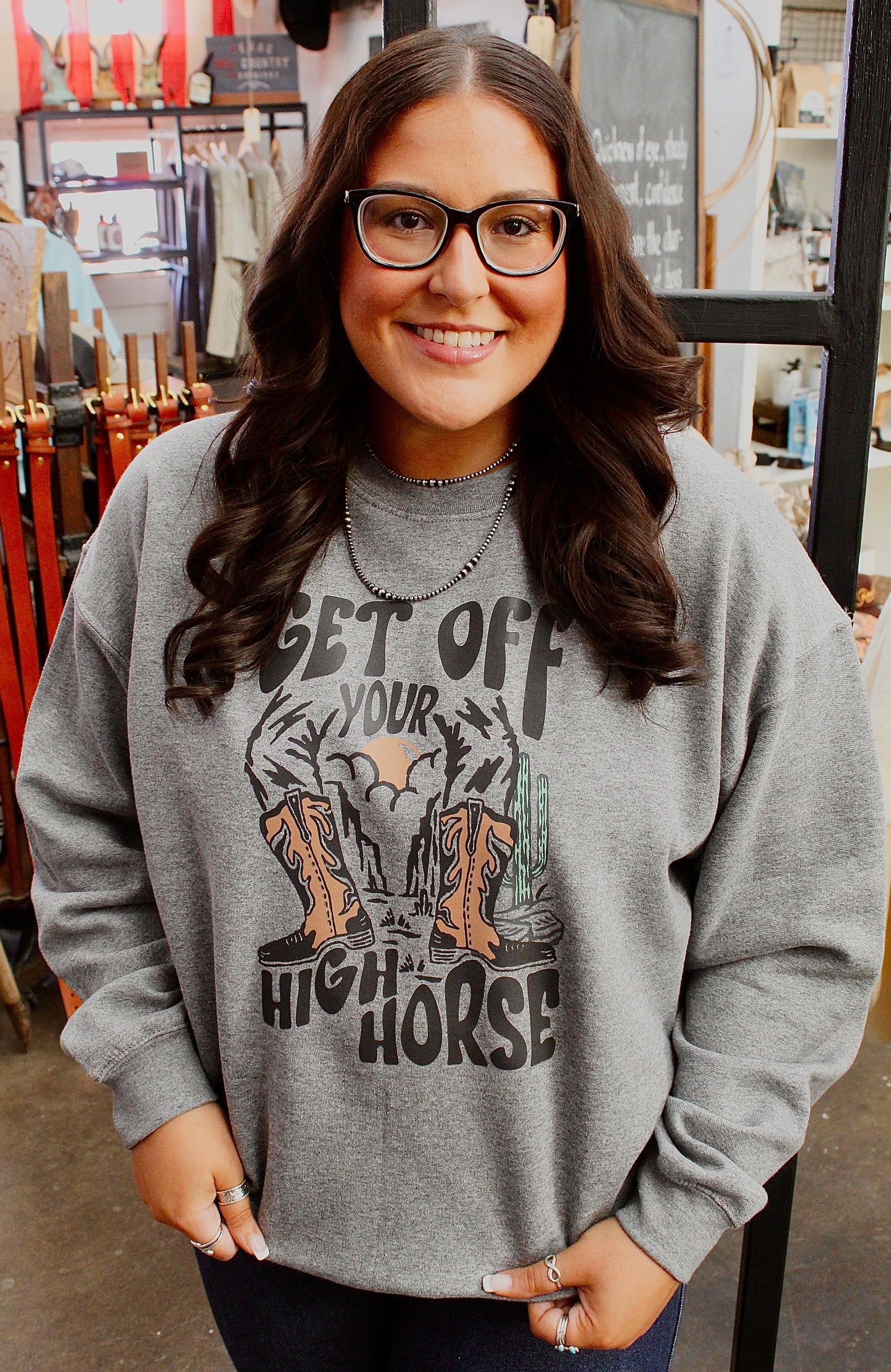Get Off Your High Horse Crewneck