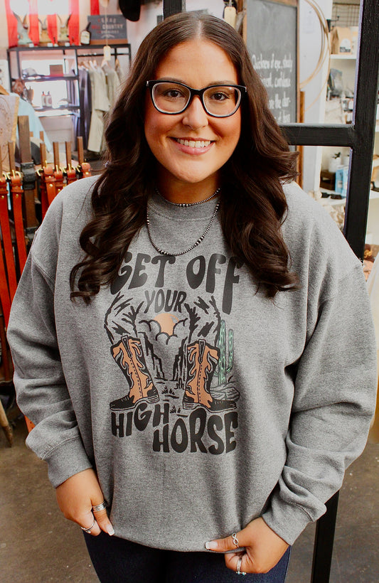 Get Off Your High Horse Crewneck