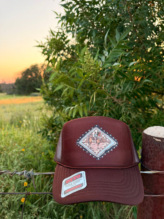 Aztec Cowgirl Trucker Hat