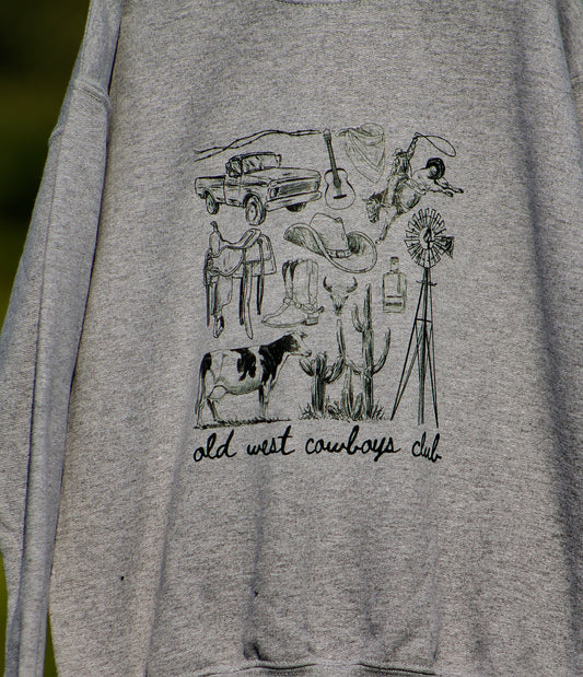 Old West Cowboys Y Crewneck