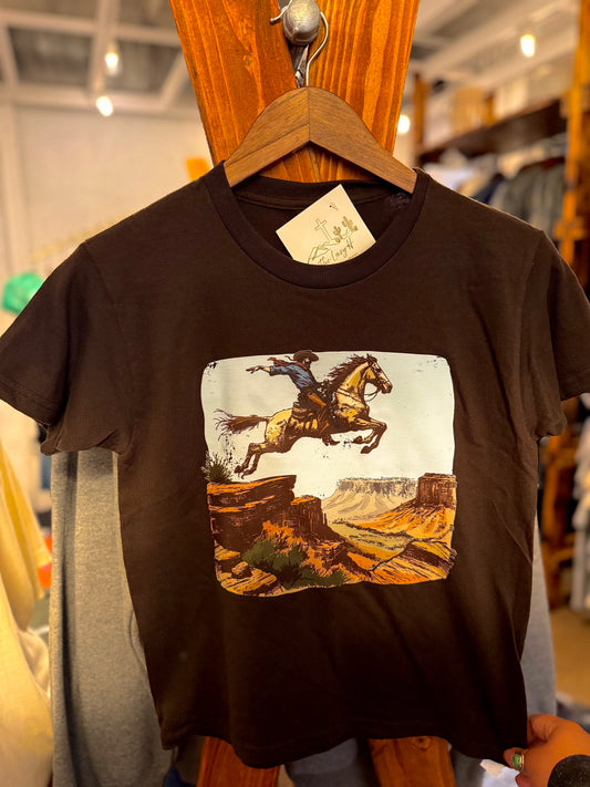Jumping Cowboy Y Tee