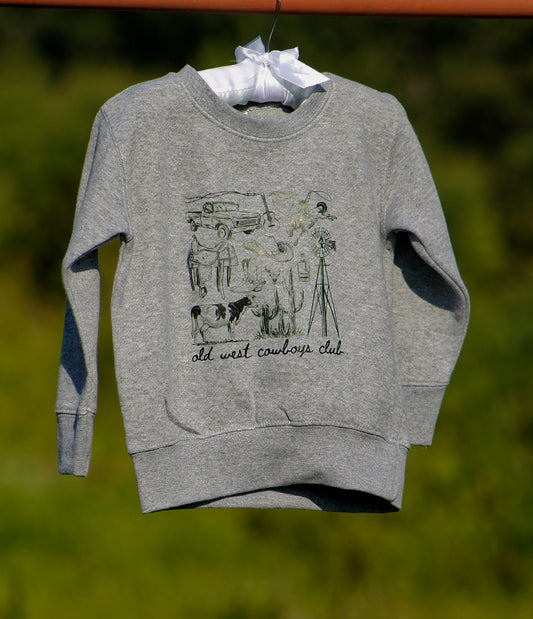 Old West Cowboys Club Toddler Sweatshirt