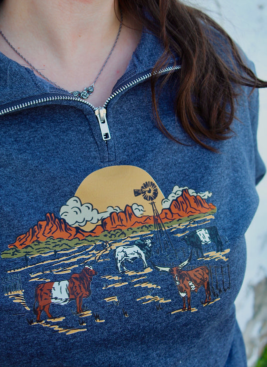 Western Scene Quarter Zip